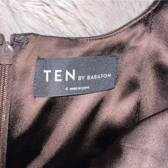 Ten by Babaton- Aritzia Mocha Curve Hugging Premiere Dress, 4 - Picture 11 of 14